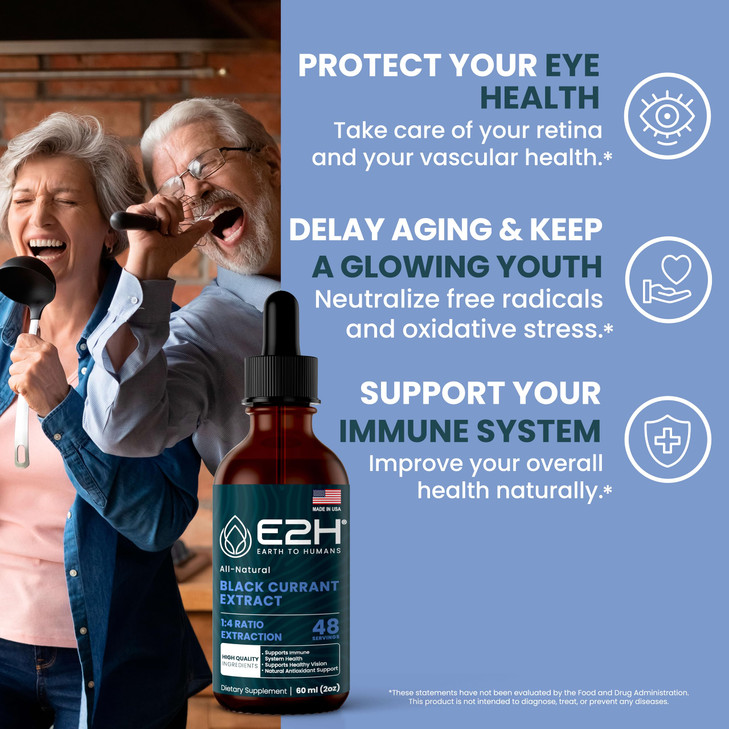 E2H Natural Black Currant Extract, Cold Pressed Black Currant Seed