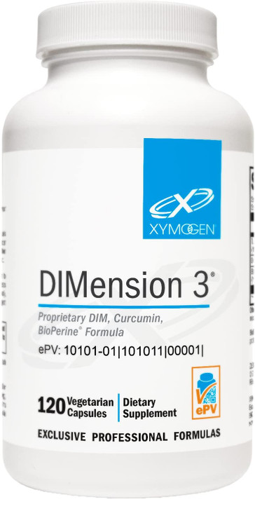 XYMOGEN Dimension 3 - Diindolylmethane DIM Supplement with Curcumin + BioPerine