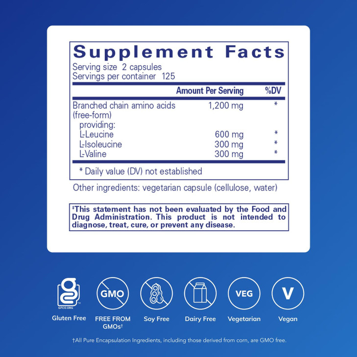 Pure Encapsulations BCAA Capsules