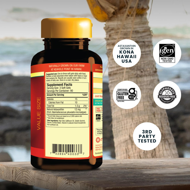 Nutrex Hawaii BioAstin Hawaiian Astaxanthin - 4mg, 270 Softgels