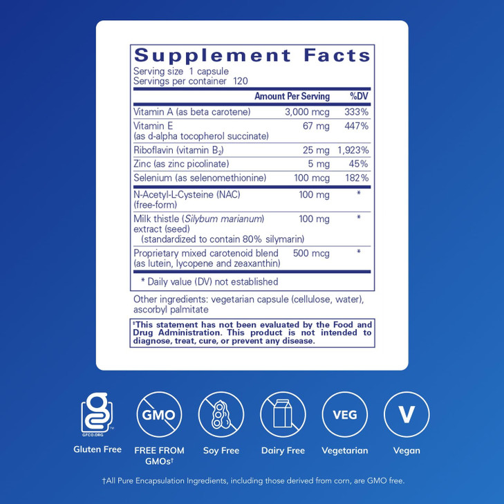 Pure Encapsulations AntiOxidant Formula - Broad Spectrum Antioxidant Support