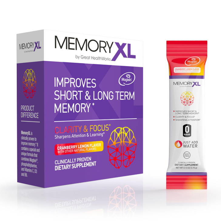 MemoryXL, Magnesium L-Threonate: Brain Supplement for Memory & Focus; Magtein