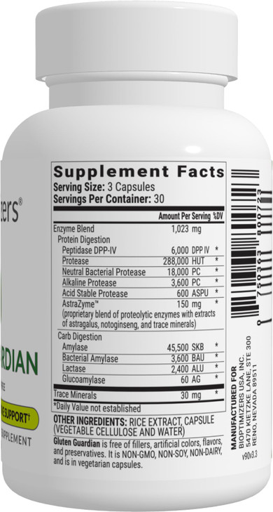Gluten Guardian 3.0 - Enzyme Supplement with DPP-IV to Support Gluten Digestion