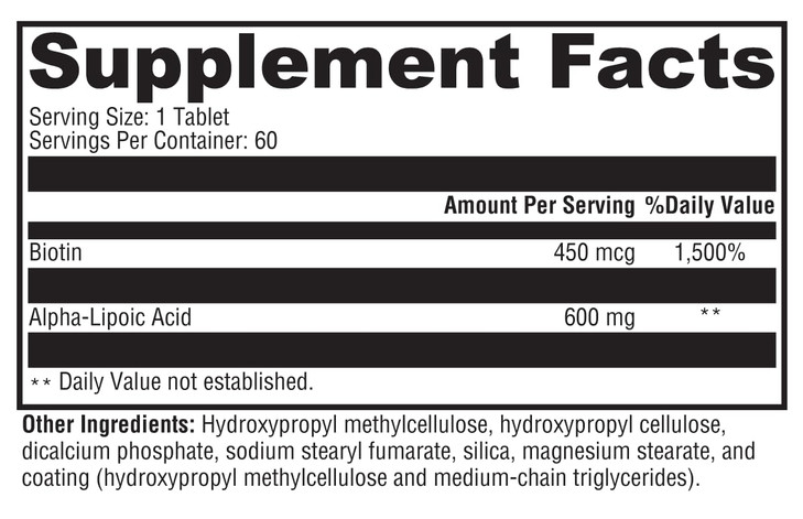 XYMOGEN ALAmax CR - Alpha Lipoic Acid 600mg Tablets