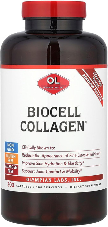 Olympian Labs Biocell Collagen II 1500mg Supplement Capsules Non-GMO