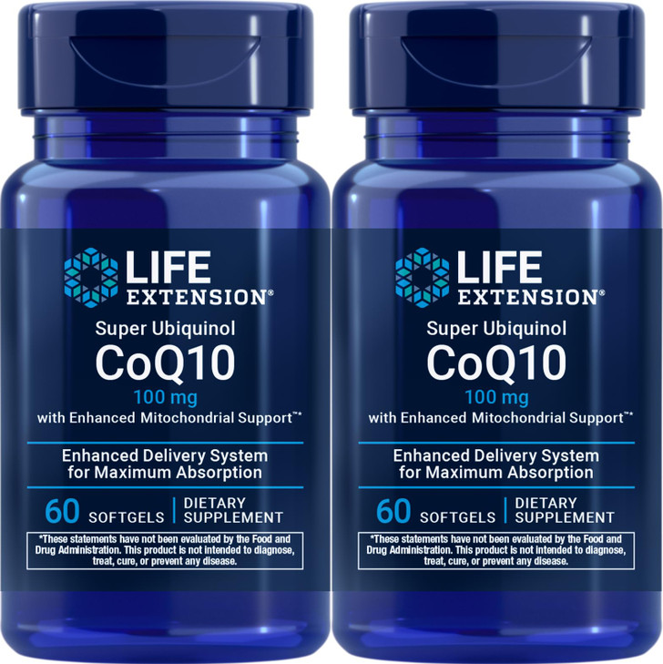 Life Extension Super Ubiquinol CoQ10 with Enhanced Mitochondrial Support 100 mg