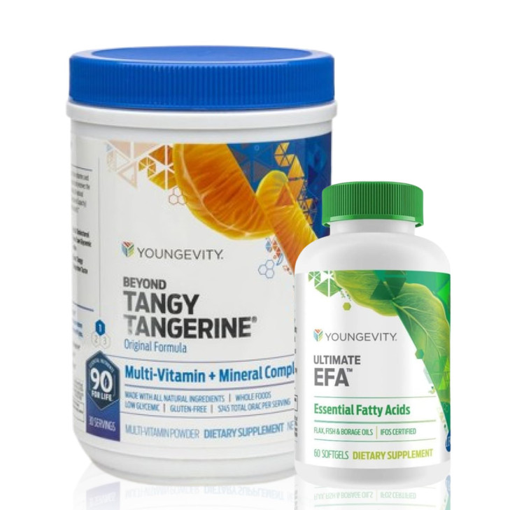 Youngevity BTT Basic 90 Pak Beyond Tangy Tangerine Ultimate EFA Plus (Ships
