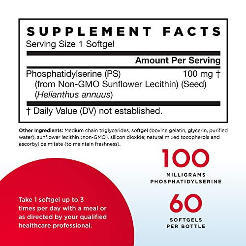 Jarrow Formulas PS 100 - 60 Softgels, Pack of 2