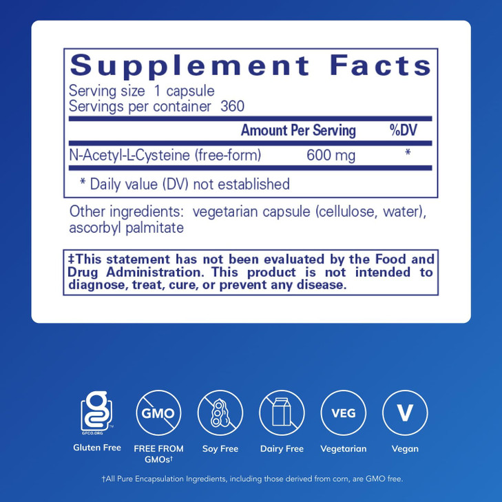 Pure Encapsulations NAC 600 mg