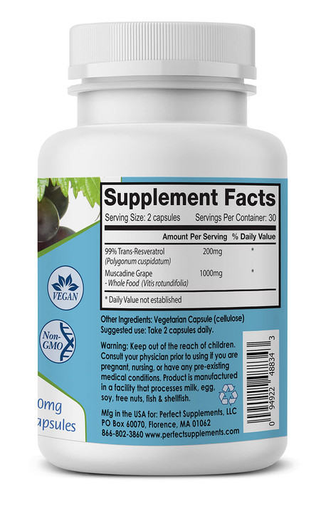 Perfect Supplements - Perfect ResGrape Resveratrol