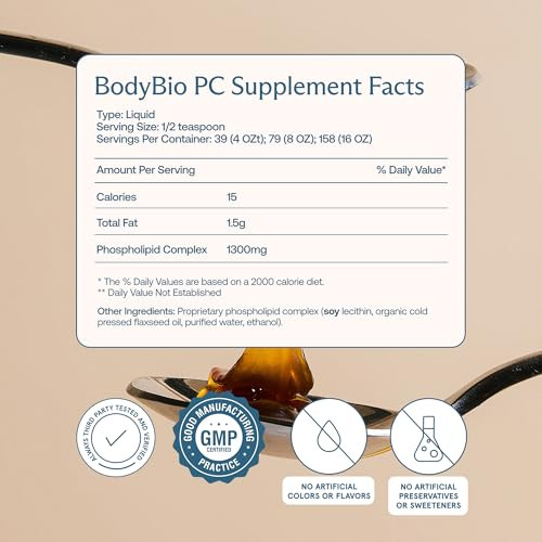 BodyBio PC - Phosphatidylcholine for Brain Health, Mental