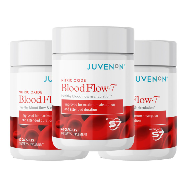 Juvenon BloodFlow-7 Nitric Oxide Supplements for Men & Women