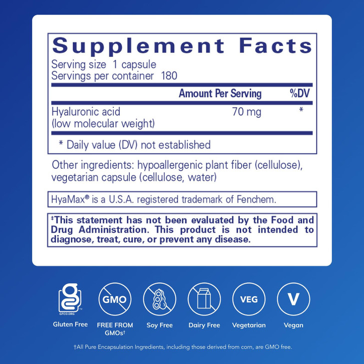 Pure Encapsulations Hyaluronic Acid