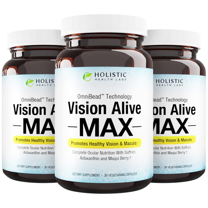 Holistic Health Labs Vision Alive Max with 8 Natural Ingredients Lutemax 2020