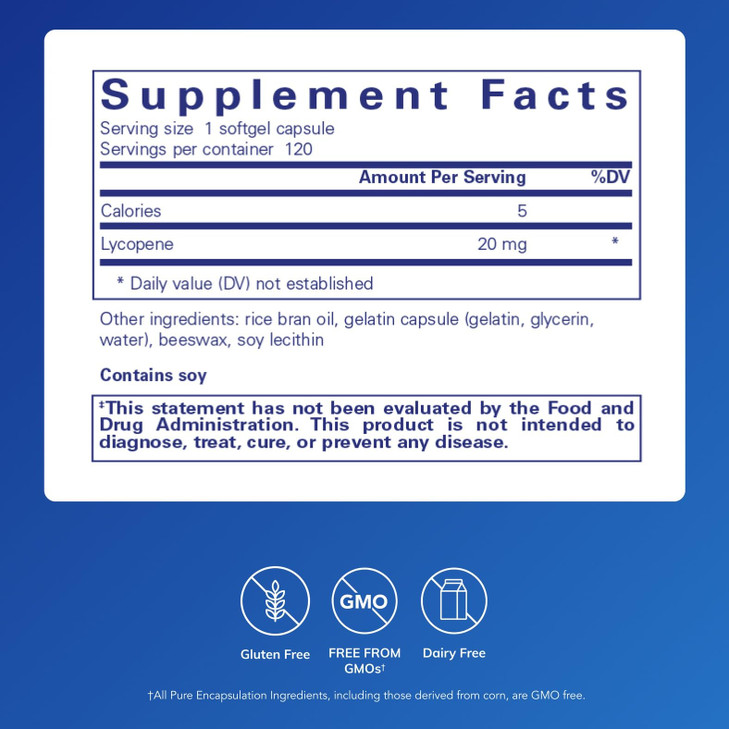 Pure Encapsulations Lycopene 20 mg