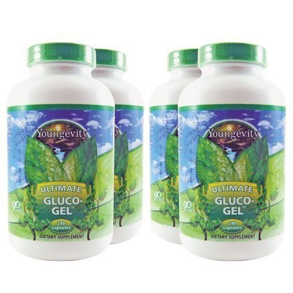 4 Bottles Ultimate Gluco-Gel 240 Capsules Each Youngevity Glucosamine Sulfate