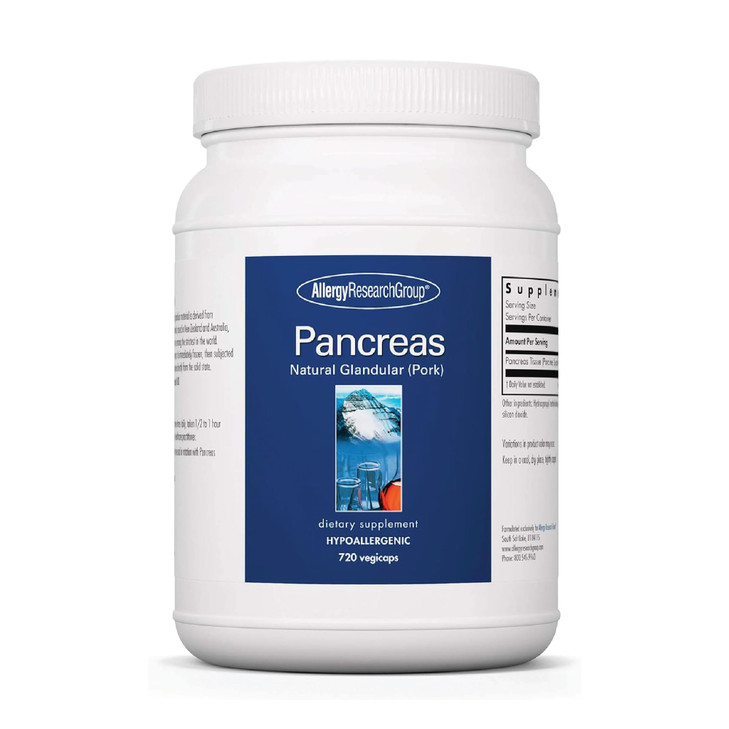 Allergy Research Group ARG Pancreas Natural Glandular