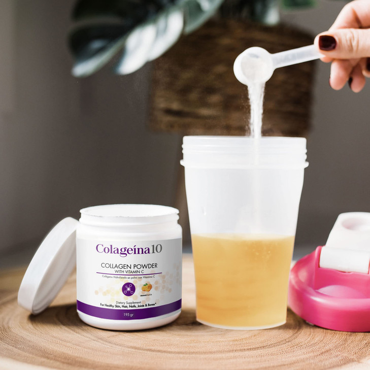 Colageina 10 Hydrolyzed Collagen Powder with Vitamin C (195 gr)