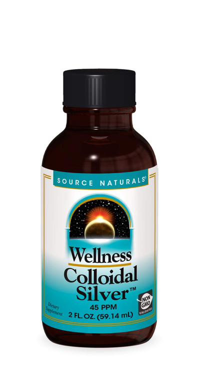 Source Naturals Wellness Colloidal Silver 45 ppm, Supports Physical Well Being*