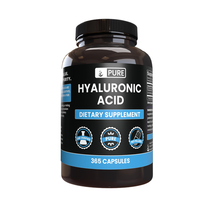 Pure Original Ingredients Hyaluronic Acid (365 Capsules) No Magnesium Or Rice