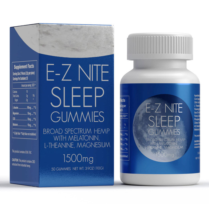 E-Z Nite Hemp + Melatonin Sleep Gummies with L-Theanine, Magnesium