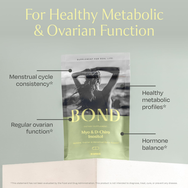 BOND Myo-Inositol & D-Chiro Inositol Supplement for Women
