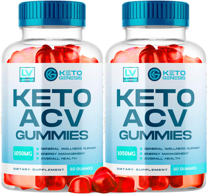 (2 Pack) Keto Genesis Keto ACV Gummies Advanced Weight Loss, Genesis Keto