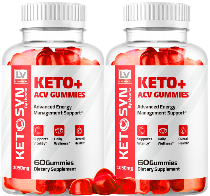 LIVORKA (2 Pack) Ketosyn ACV Gummies, Keto Syn Gummies, Ketosyn Keto Plus ACV