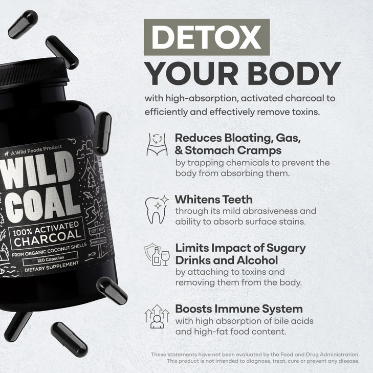 Wild Foods Activated Charcoal Capsules