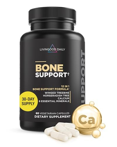 Livingood Daily Calcium Supplement for Women and Men, Bone Support with Vitamin