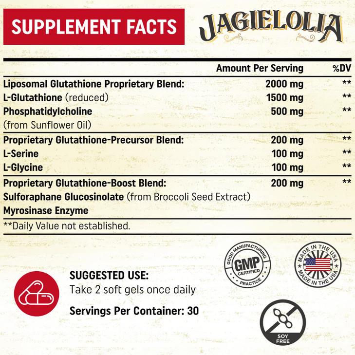 Liposomal Glutathione 2000 mg with L-Serine, L-Glycine & Sulforaphane