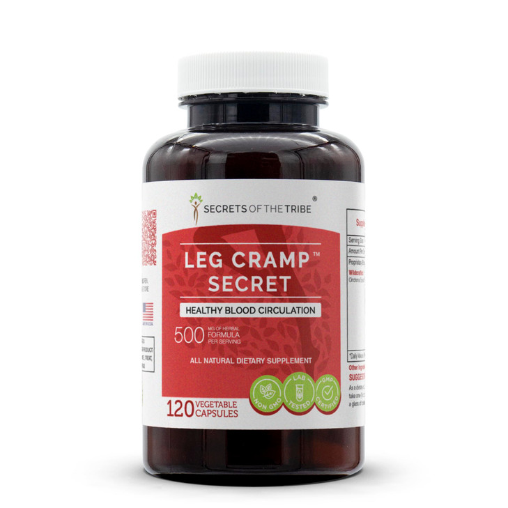 Secrets of the Tribe Leg Cramp Secret 120 Capsules, 1000 mg, Original Quinine