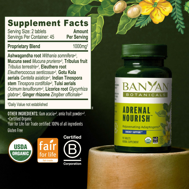 Banyan Botanicals Organic Adrenal Nourish