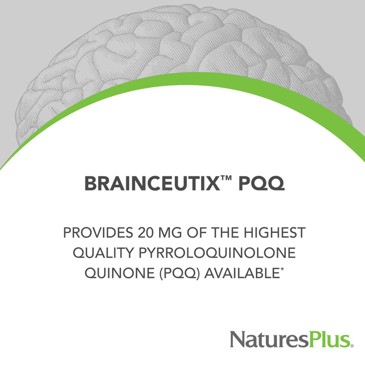 NaturesPlus Brainceutix PQQ - 60 Vegan Capsules