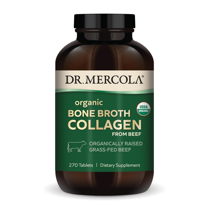 Dr. Mercola Organic Bone Broth Collagen - Supports Skin, Hair & Nails