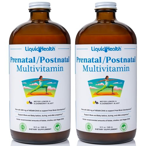 LIQUIDHEALTH Prenatal/Postnatal Multiple Liquid Women's Multivitamin with Real