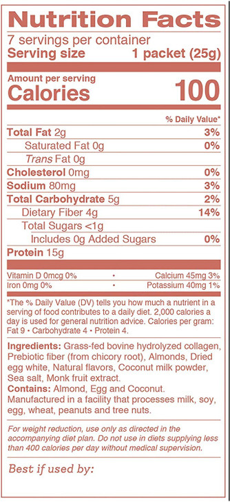 Dr. Kellyann Keto Vanilla Almond Shakes (7 Servings)