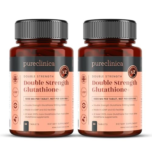 pureclinica Glutathione 1000mg - 120 Tablets (2 x 60)