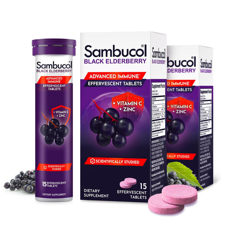 Sambucol Black Elderberry Effervescent Tablets