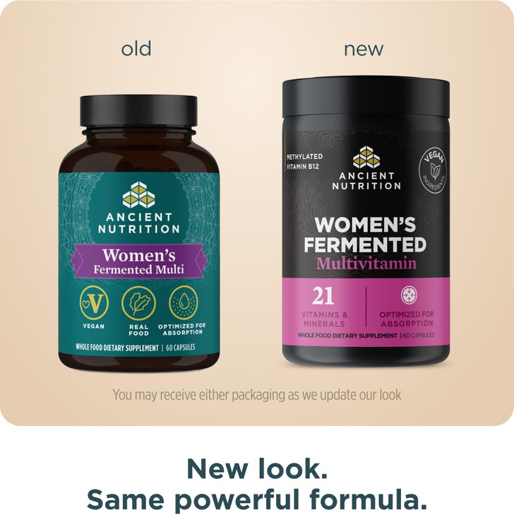 Ancient Nutrition Multivitamin for Women, Women's Fermented Multivitamin