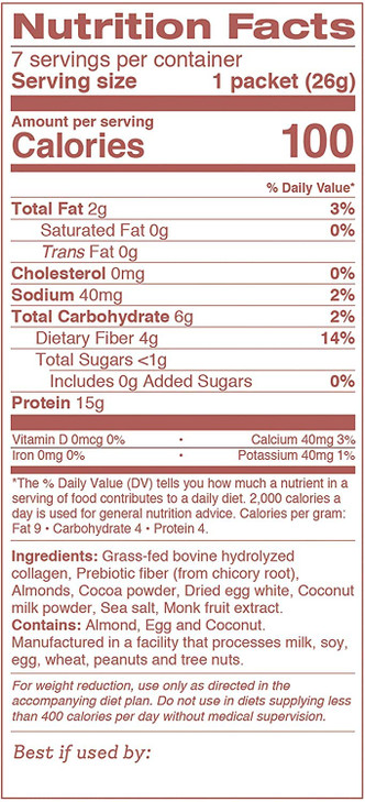 Dr. Kellyann Keto Chocolate Almond Shakes (7 Servings)