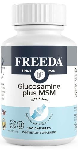 FREEDA Glucosamine MSM - Vegan Joint Flexibility & Mobility Supplement