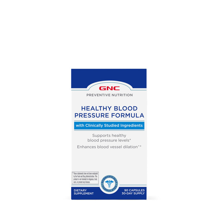 GNC Preventive Nutrition Healthy Blood Pressure Formula - 90 Capsules