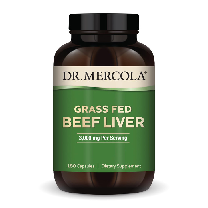 Dr. Mercola Grass Fed Beef Liver - Nutrient-Dense Organ Supplement