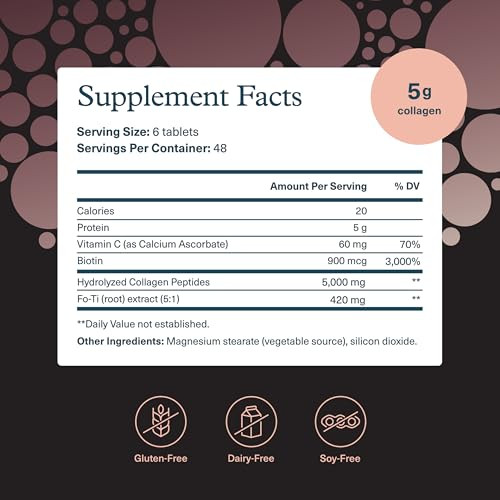 Youtheory Mens Collagen - 5,000 mg Hydrolyzed Collagen Peptides