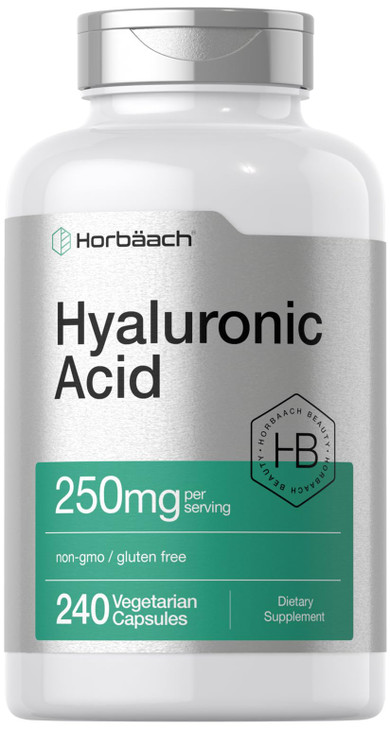 Horbäach Hyaluronic Acid Capsules - 250 mg - 240 Count