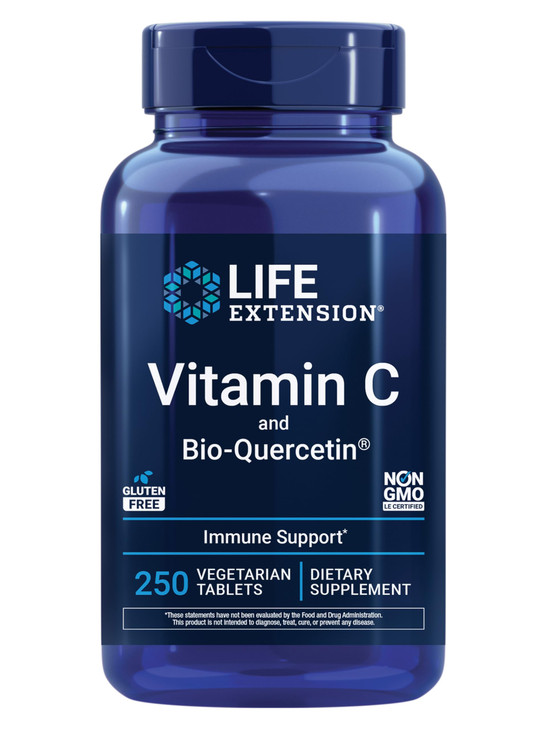 Life Extension Vitamin C and Bio-Quercetin, Cardiovascular Health Supplement