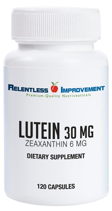 Relentless Improvement High Potency 30mg Lutein Plus 6mg Zeaxanthin 120