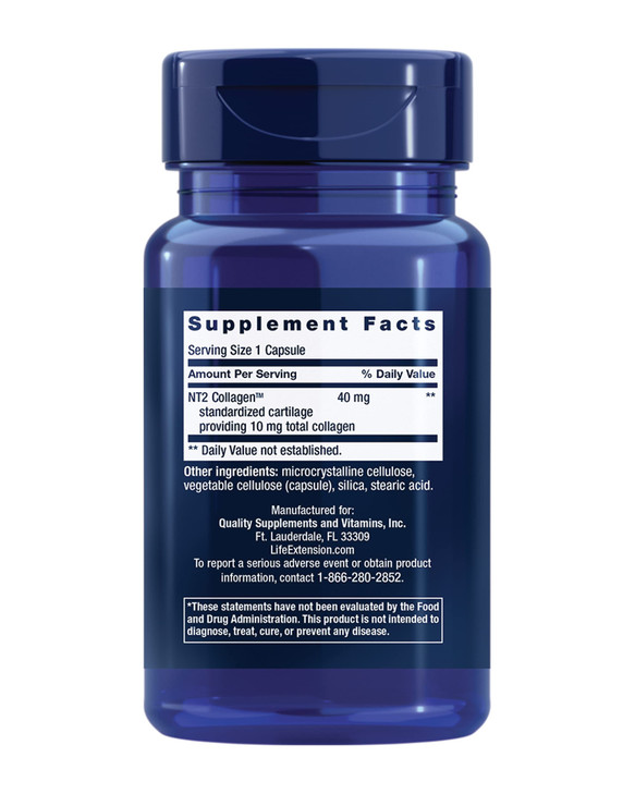 Life Extension NT2 Collagen, Joint Health Supplement for Joint Comfort &
