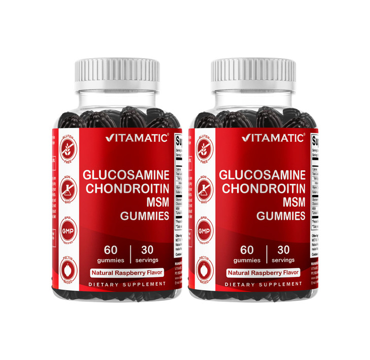 Vitamatic Glucosamine Chondroitin Gummies with MSM & Vitamin E